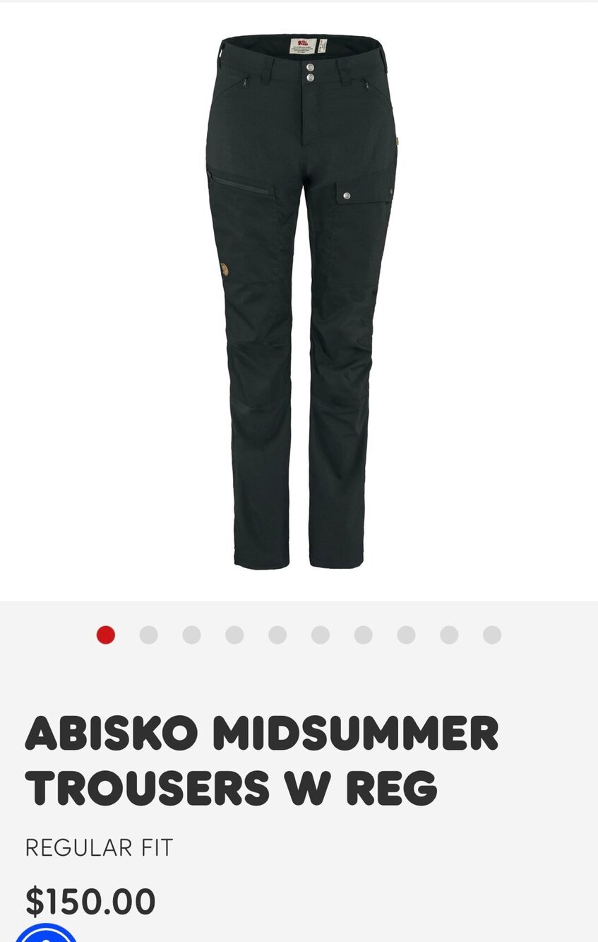 FjallRaven Abisko Midsummer Trousers W Reg 27